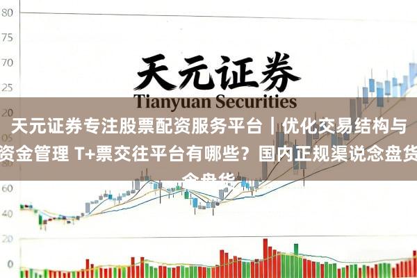 天元证券专注股票配资服务平台｜优化交易结构与资金管理 T+票交往平台有哪些？国内正规渠说念盘货